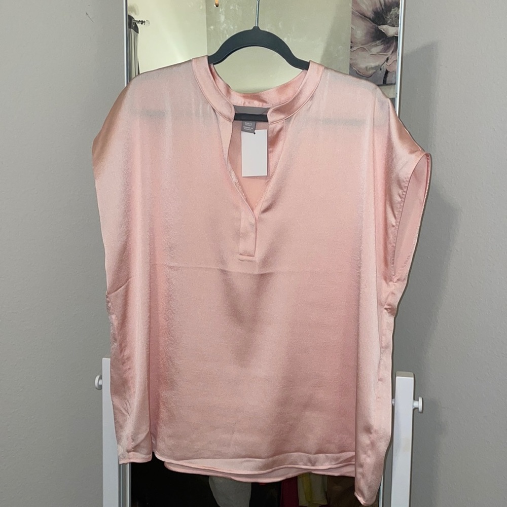 H&M XL Peach Sleeveless Blouse